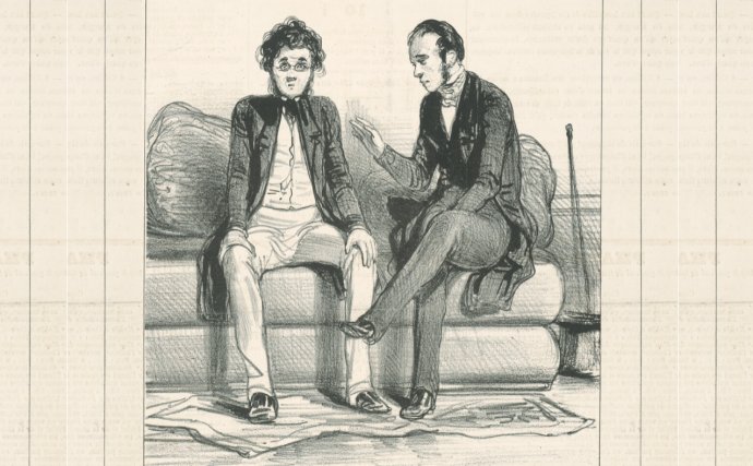 Paul Gavarni - Doktor (okolo 1840). Zdroj - webumenia.sk/SNG