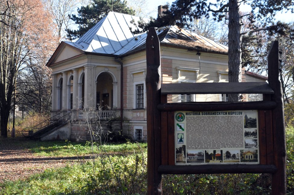 Jediná zachovaná historická budova Sobraneckých kúpeľov - Varádyho vila. Foto TASR - Roman Hanc