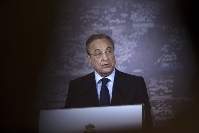 Šéf Realu Madrid Florentino Pérez. Zdroj - TASR/AP