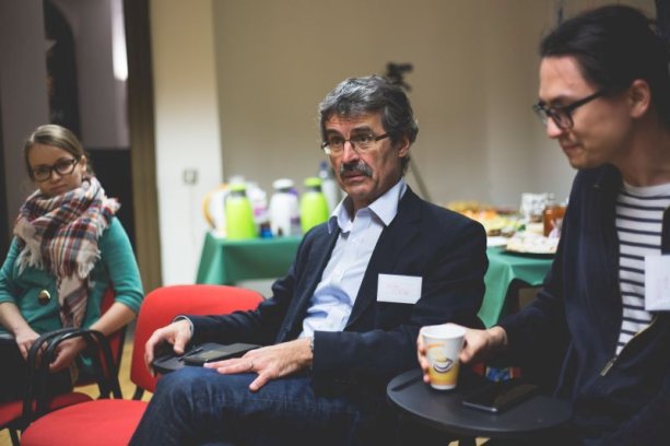 Milan Ftáčnik na jednej z diskusií Nového školstva o potrebe skutočnej reformy vzdelávania na Slovensku | Foto – Katarína Haršányová pre Nové školstvo