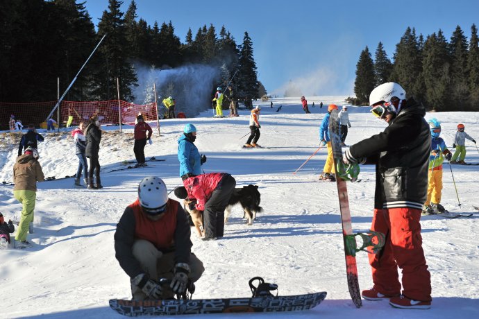 Silvestrovská lyžovačka na Martinských holiach v roku 2015. Foto – TASR