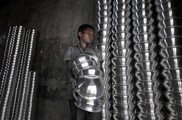 Detská práca v Bangladéši. Foto - TASR/AP