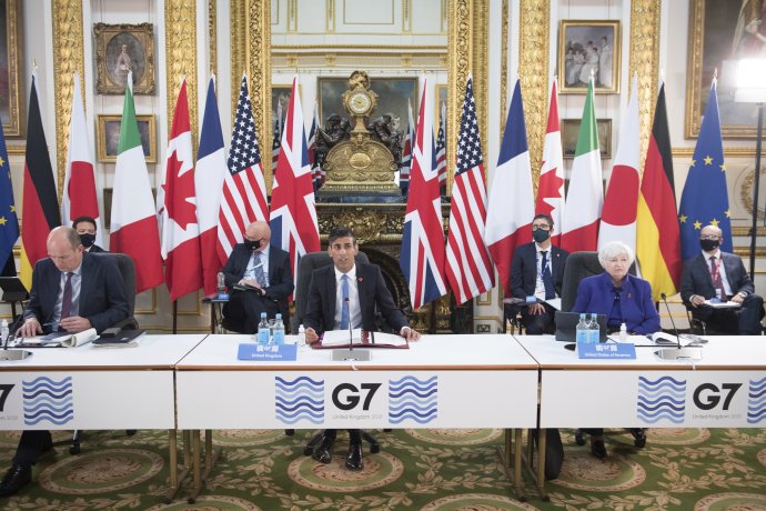 Na minimálnej dani sa dohodli krajiny G7 na rokovaní v Londýne. Foto - TASR/AP