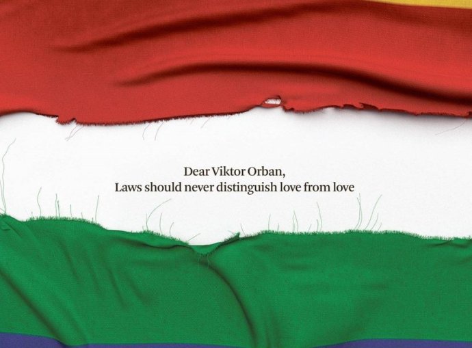 „Milý Viktor Orbán, zákon nesmie rozlišovať medzi láskou a láskou.“ Reakcia belgických novín De Standaard na homofóbny zákon Viktora Orbána.