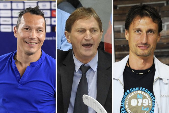 Zľava: Ladislav Nagy, Alois Hadamczik a Ľubomír Sekeráš. Foto - TASR, N - Vladimír Šimíček