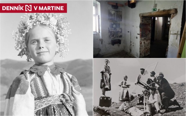 Fotografia Karola Plicku Dievča z Liptovskej Lúžnej, 1933, Karol Plicka pri nakrúcaní v roku 1931 a dnešný stav expozície v Blatnici. Foto N – Andrej Bán a Archív Etnografického múzea SNM v Martine