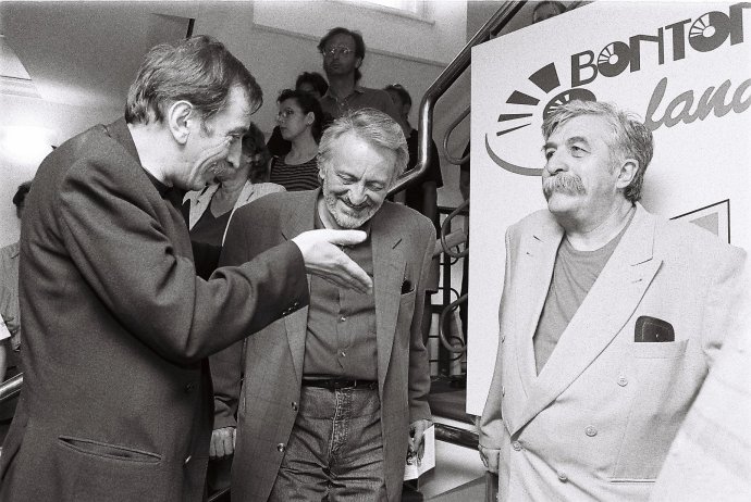 Jaro Filip, Milan Lasica a Július Satinský v roku 1998. Foto - Peter Stanley Procházka