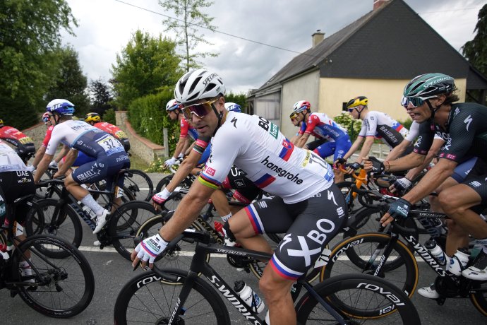 Peter Sagan počas tohtoročnej Tour de France. Foto - TASR/AP