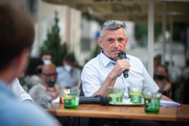 Predseda dozornej rady Hornonitrianskych baní Prievidza Rastislav Januščák. Foto N - Tomáš Hrivňák