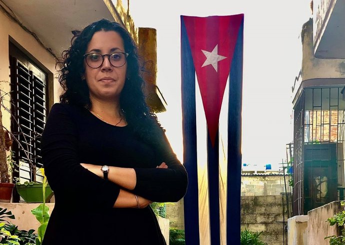 Nezávislú kubánsku novinárku Camilu Acostovú polícia zadržiavala štyri dni za účasť na protestoch. Foto - archív C. A.