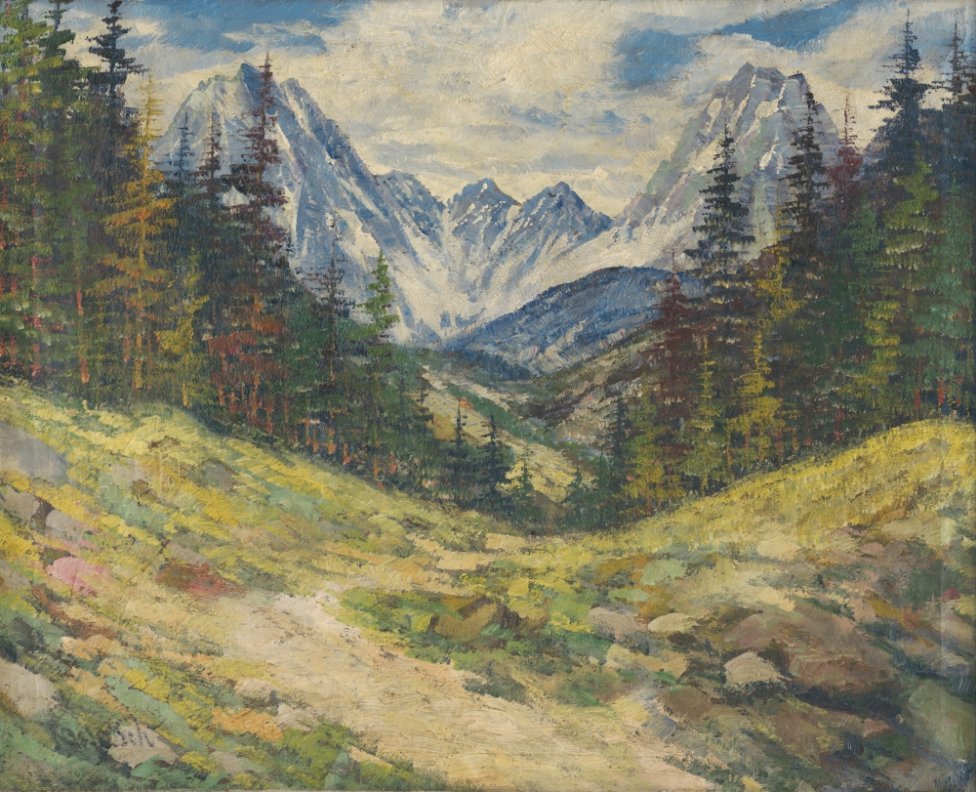 Anton Jasusch: Tatry, 1912. Zbierka Tatranskej galérie