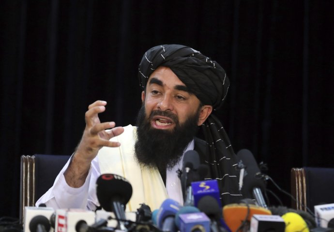 Hovorca Talibanu Zabíhulláh Mudžáhid. Foto - TASR/AP