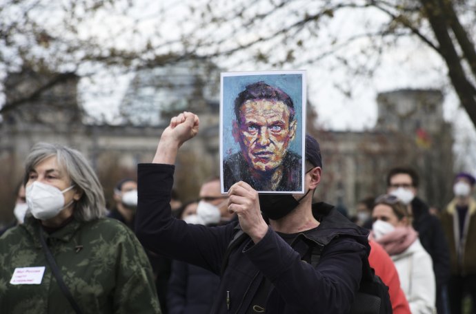 Na proteste v Berlíne. Foto - TASR/AP