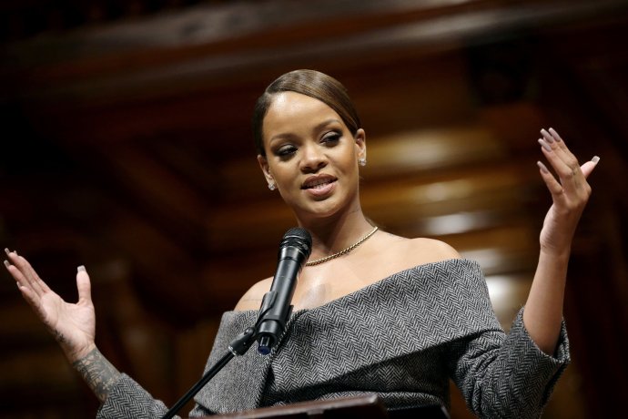 Rihanna na Harvardovej univerzite. Foto - tasr/ap