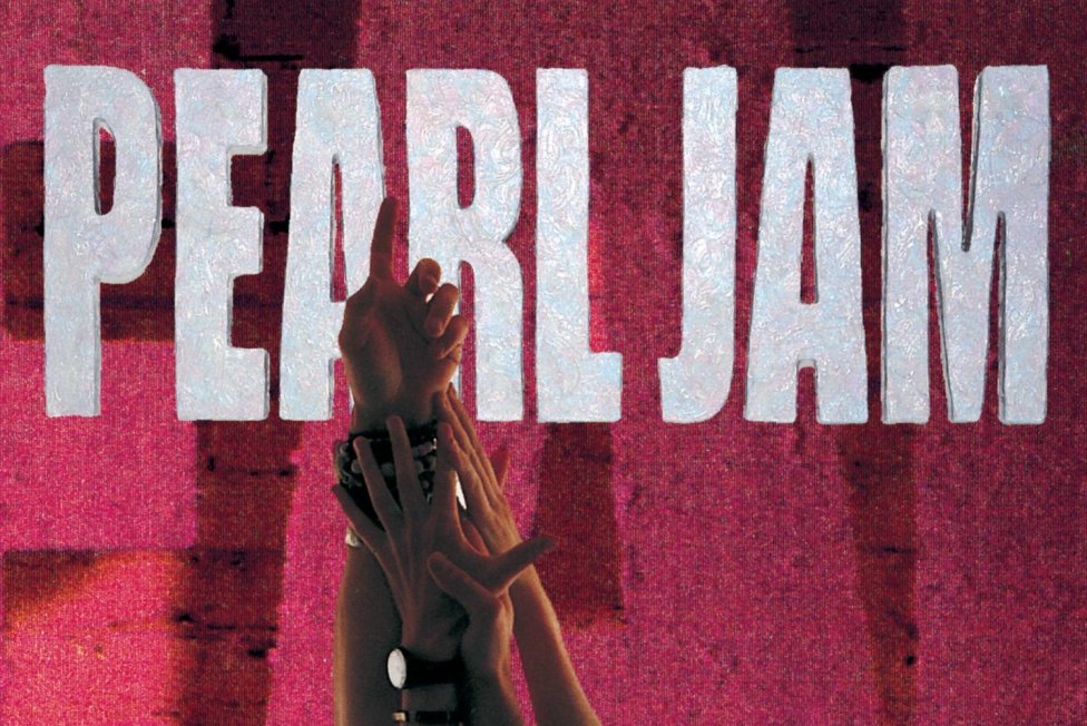 Detail obalu albumu Ten od Pearl Jamu.