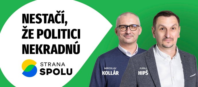 Miroslav Kollár a Juraj Hipš na spoločnom bilborde. Foto - Spolu