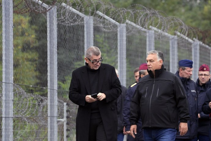 Babiš obdivuje Orbánov protimigračný plot. Foto - TASR/AP