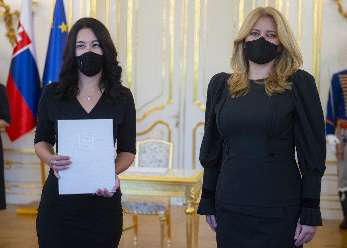 Prezidentka Zuzana Čaputová pri menovaní nových sudcov všeobecných súdov. Foto – TASR