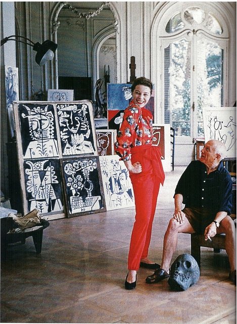 Bettina Graziani a Pablo Picasso, Foto: Mark Shaw Cannes 1955