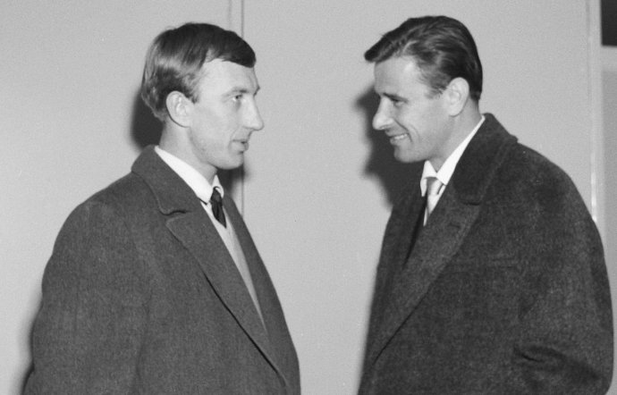 Igor Netto (vľavo) s Levom Jašinom. Foto - wikimedia.org