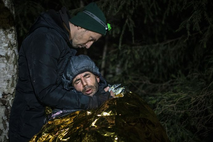 Poľský dobrovoľník Michal zachránil sýrskemu utečencovi Kádirovi život. Foto - Deník N/Gabriel Kuchta