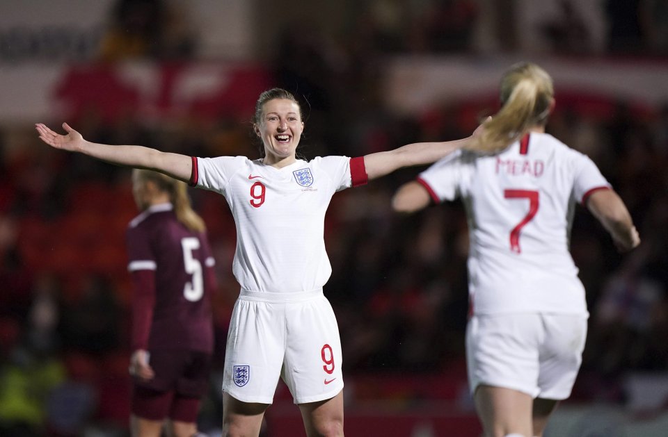 Ellen Whitová oslavuje jeden z gólov svojho tímu. Foto - TASR/AP