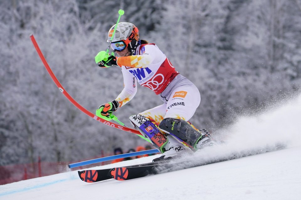 Vlhová v 1. kole slalomu v Killingtone. Foto TASR/AP