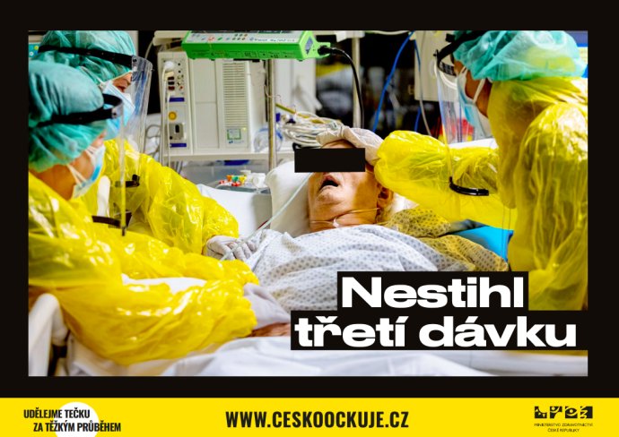 Jeden z vizuálov novej kampane českej vlády na zvýšenie zaočkovanosti proti covid-19. Foto - Ministerstvo zdravotníctva ČR