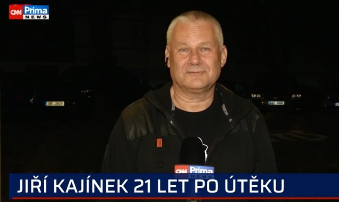 Jiří Kajínek v piatkovom živom prenose na CNN Prima News.