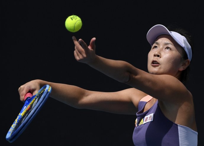 Čínska tenistka Šuaj Pcheng. Foto – TASR/AP