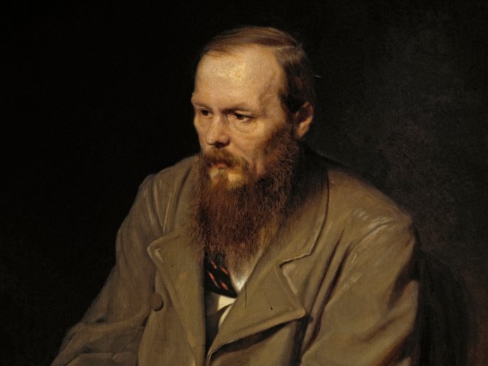 Vasilij Perov: Portrét Dostojevského, výrez, 1872. Reprofoto – Google Art Project