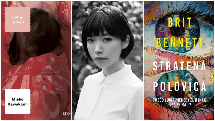 Japonská autorka Mieko Kawakami, preklad jej románu a kniha od Brit Bennett. Foto - Ikar