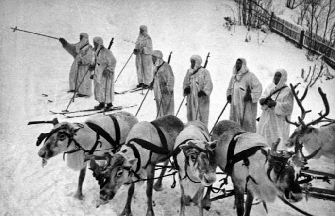 Fínski vojaci počas zimnej vojny na prelome rokov 1939/1940. Foto - Flickr