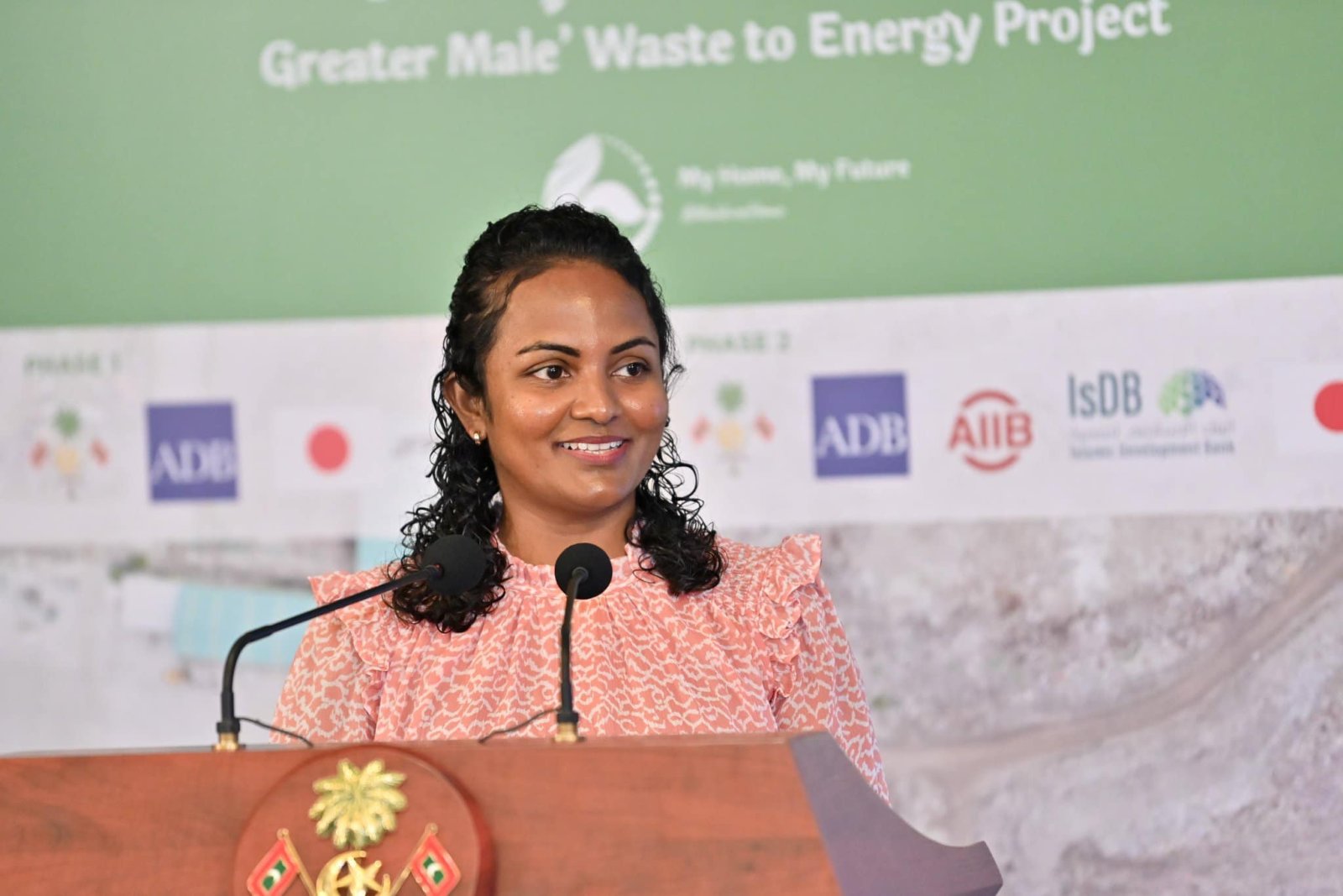 Ministerka Aminath Shauna. Foto - Ministerstvo životného prostredia, klimatickej zmeny a technológií Maldív