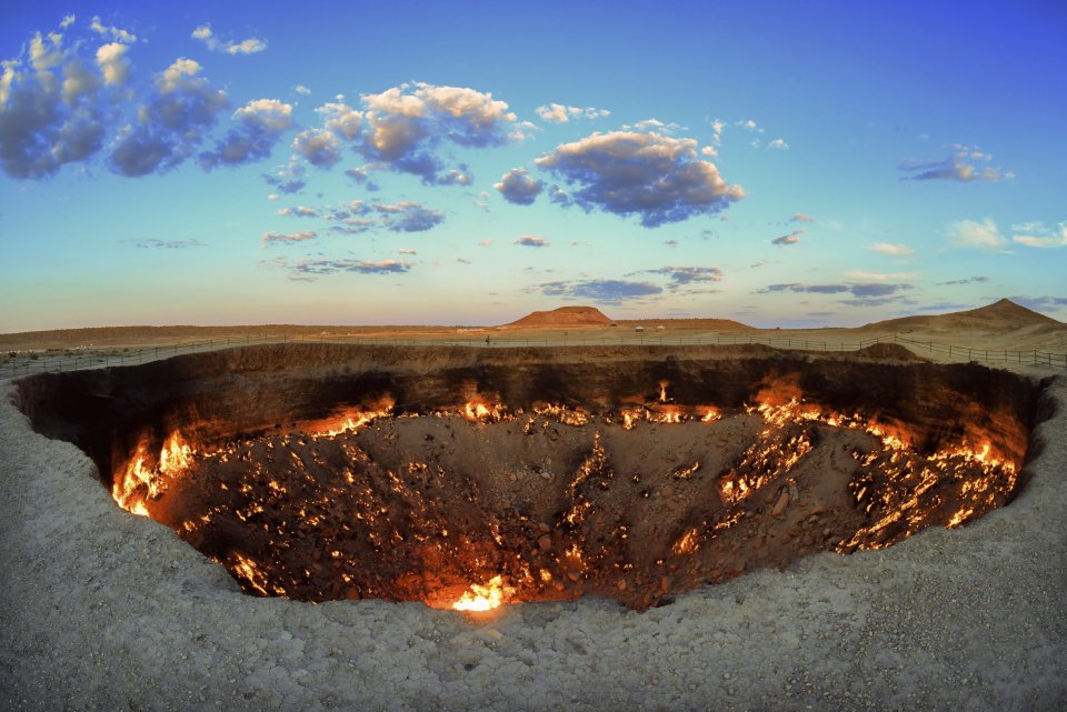 Brána do pekla v Turkménsku. Foto - TASR/AP