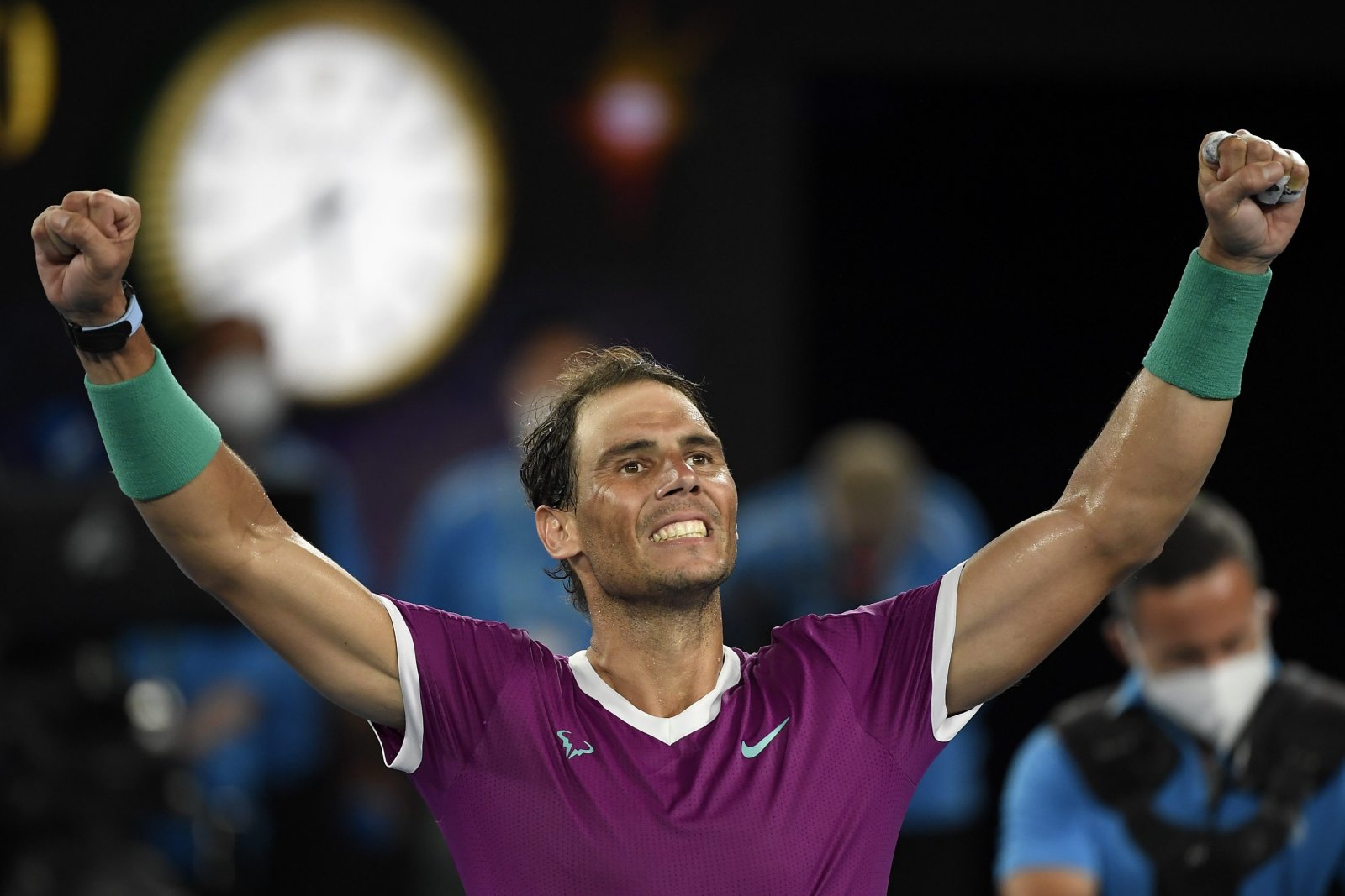 Rafael Nadal po postupe do finále na Australian Open. Foto – TASR/AP