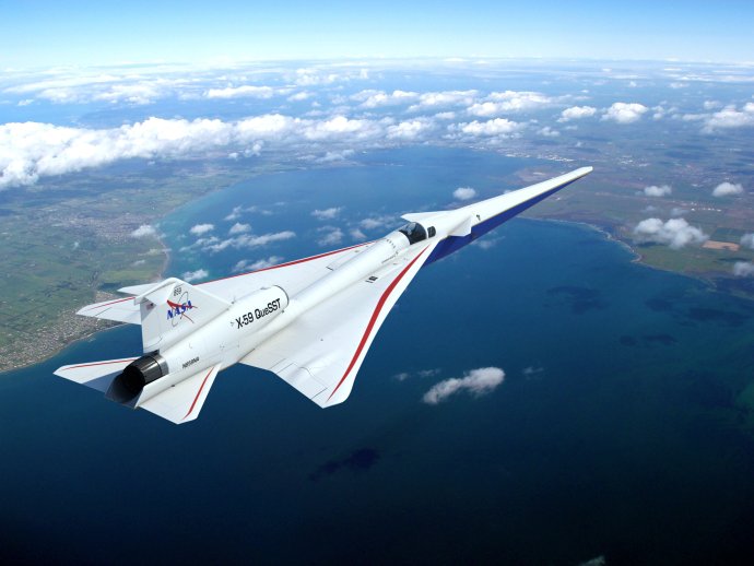 Tiché nadzvukové lietadlo x-59 Quesst z dielne NASA by malo v tomto roku uskutočniť prvý testovací let. Foto - NASA/Lockheed Martin