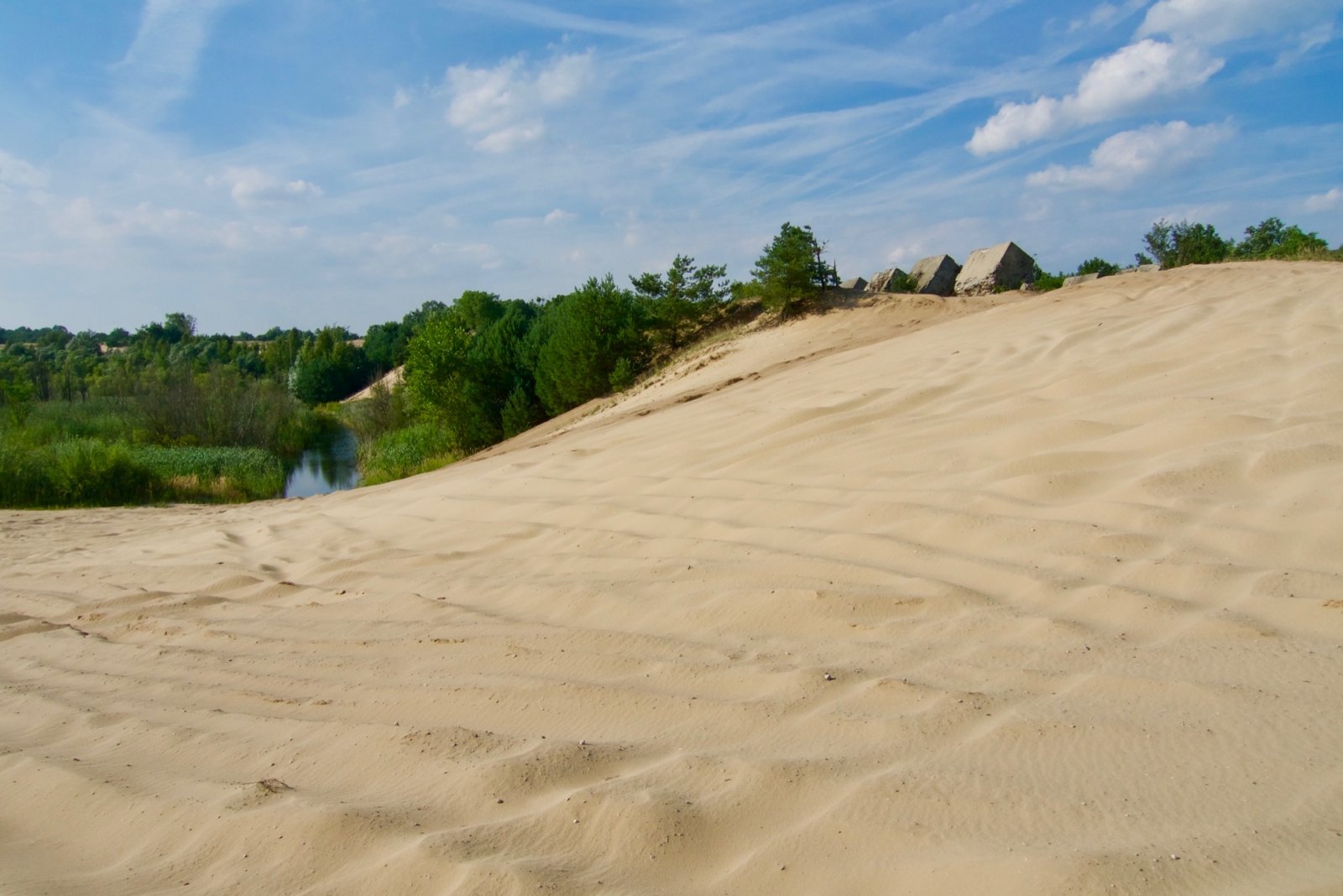 Piesková duna vo Vojenskom obvode Záhorie, prístupná verejnosti. Foto – Soňa Mäkká 