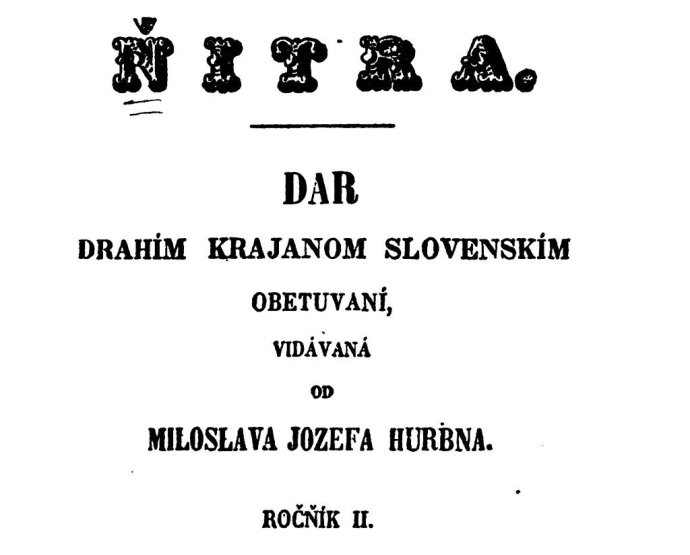 Almanach Nitra z roku 1844. Foto - Wikimedia