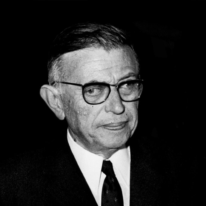 Jean-Paul Sartre v roku 1967 Foto - Moshe Milner