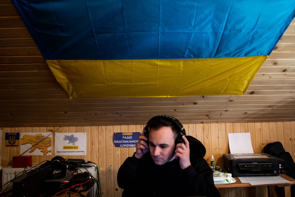 V ukrajinskom odbojovom rádiu. Foto N - Vladimír Šimíček