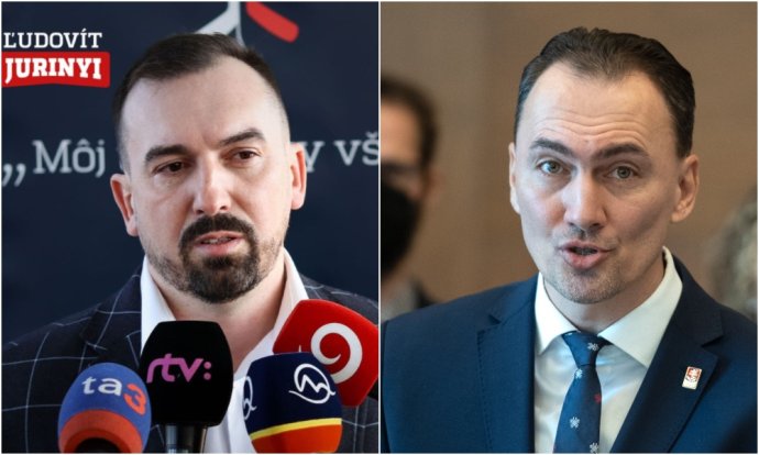 Ľudovít Jurinyi a Miroslav Šatan. Foto - Instagram Ľ. J., TASR, koláž - N