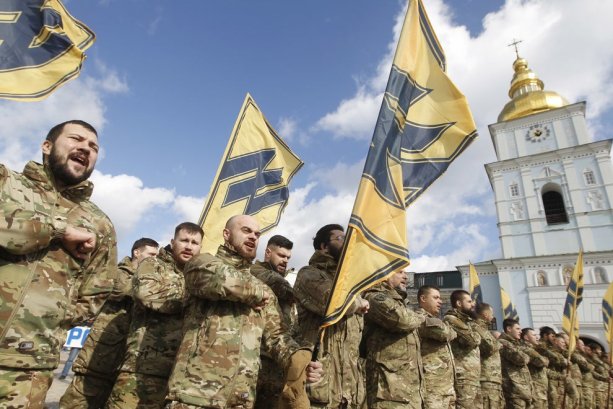 Členovia práporu Azov (zdroj: Sopa Images / SOPA Images/LightRocket via Gett)