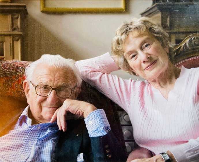 Vera Gissing a Nicholas Winton. Zdroj – Twitter Barbary Wintonovej, dcéry Nicholasa Wintona.