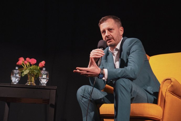 Eduard Heger na debate Denníka N v Banskej Bystrici. Foto - úrad vlády