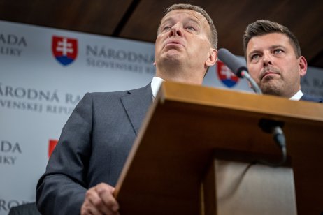 Borisa Kollára pobúrilo obvinenie jeho poslanca Martinu Borguľu, ktorý bol kedysi v Smere. Foto N – Tomáš Benedikovič