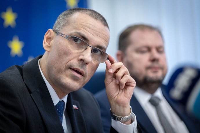 Maroš Žilinka és helyettese, Jozef Sedlák. Fotó N - Tomáš Benedikovič