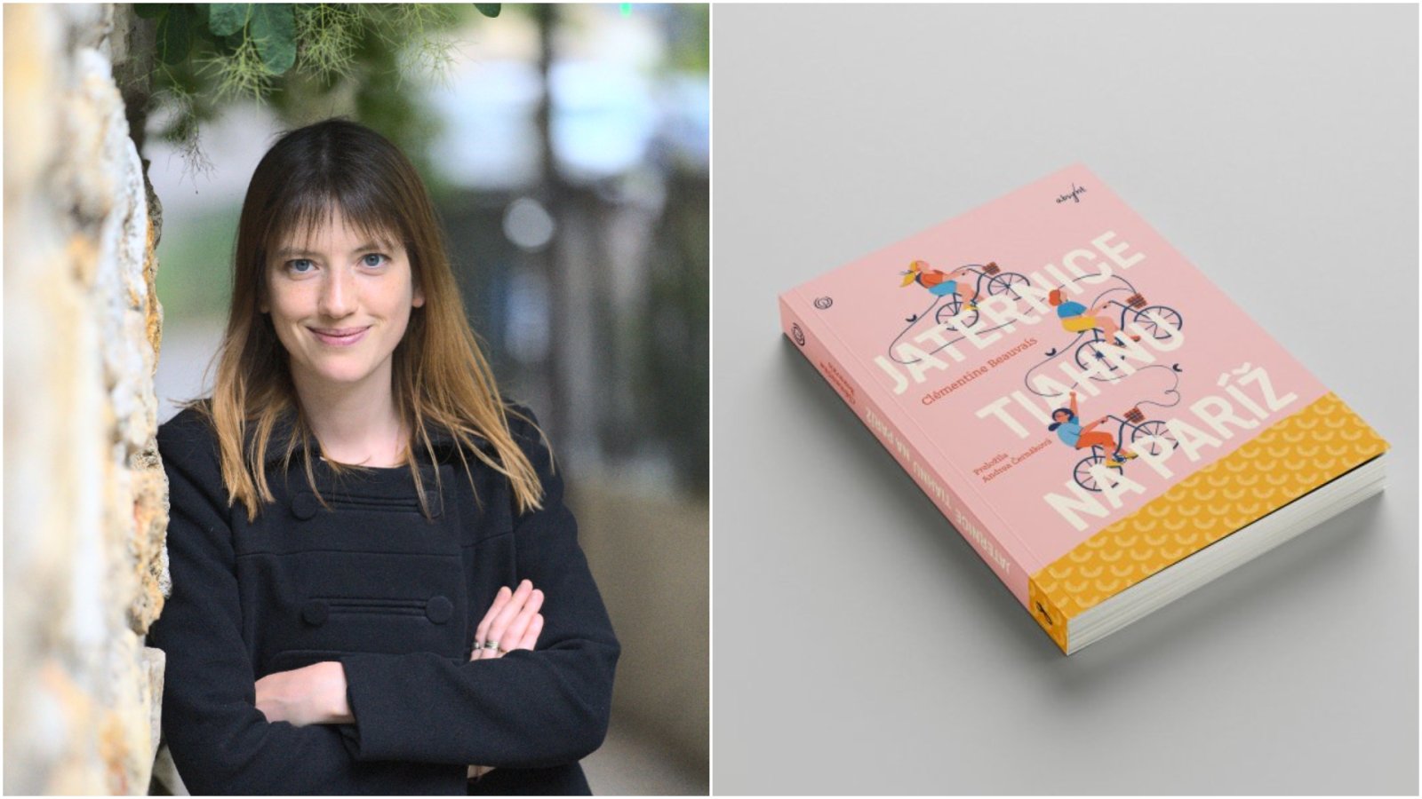 Clémentine Beauvais a jej kniha <i>Jaternice tiahnu na Paríž</i> v slovenskom preklade. Foto - Alix Dieudonne, Absynt