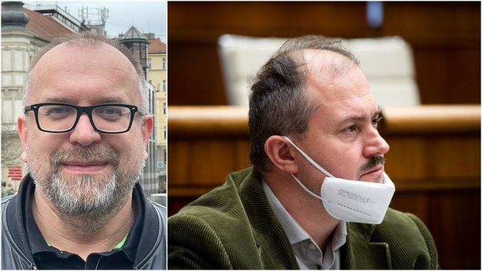 Miroslav Mareš a Marian Kotleba. Foto - archív M.M. a N - Vladimír Šimíček.