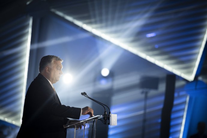 Orbán Viktor a budapesti CPAC konferencián májusban. Fotó - MTI